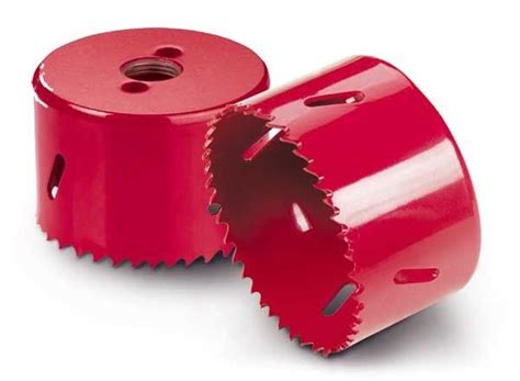 bi metal m3 m42 high speed steel hole saw for metal sheet red color