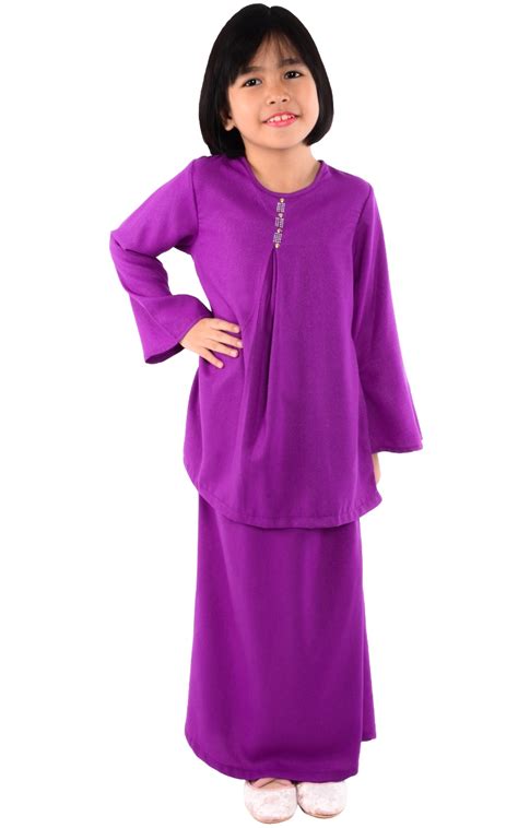 Choco purple, soft mauve, emerald, hitam, milo … (FAMILY SET) KIDS BAJU KURUNG CATALINA - PURPLE - Baju ...