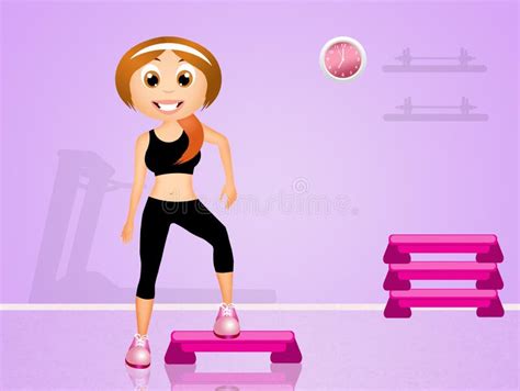 Step Aerobic Stock Illustration Illustration Of Fitness 52866098