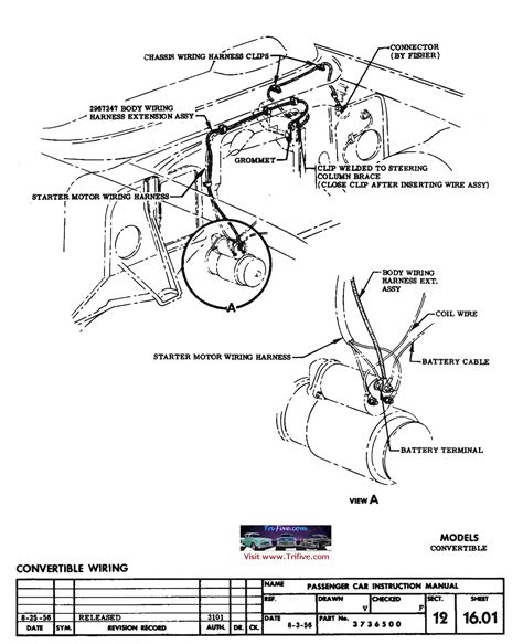 1957 Chevy Bel Air Starter Wiring Diagram 55 Chevy Drawing At