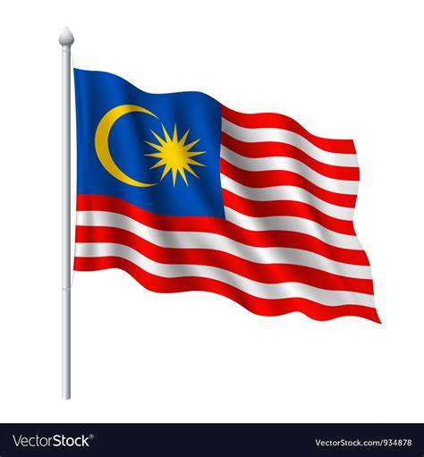 Flag Of Malaysia Royalty Free Vector Image Vectorstock