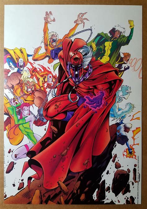 X Men Magneto Rogue Blink Sabretooth Villains Marvel Comic