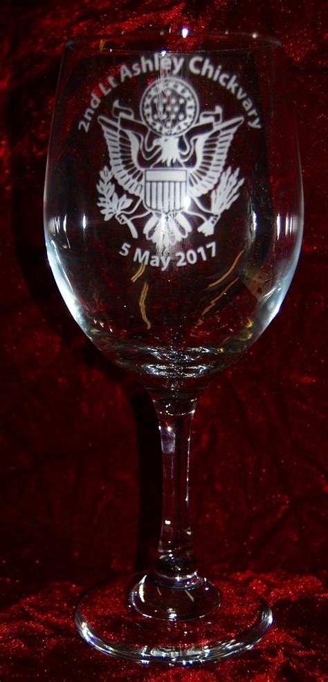 Personalized Custom Logo Military Wine Glasses