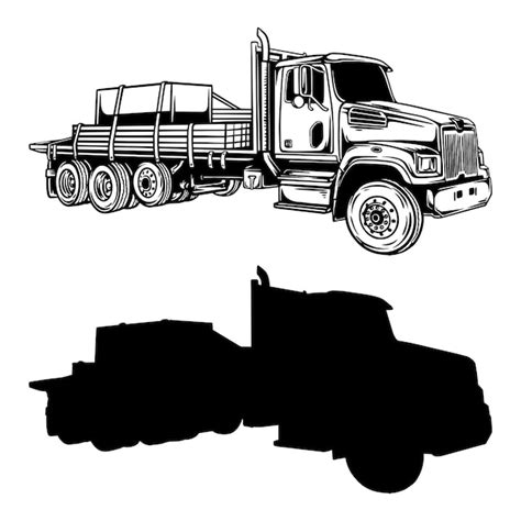 Premium Vector Vintage Truck Vector Illustration
