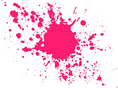 Splash Clipart Neon Paint Splatter Png Pink Free Transparent Png