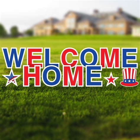 Welcome Home Military Yard Sign Letters Vispronet
