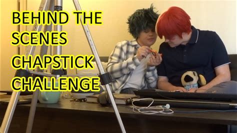 Behind The Scenes Chapstick Challenge Tododeku My Hero Academia