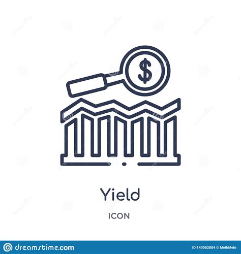 Linear Yield Icon From Marketing Outline Collection Thin Line Yield