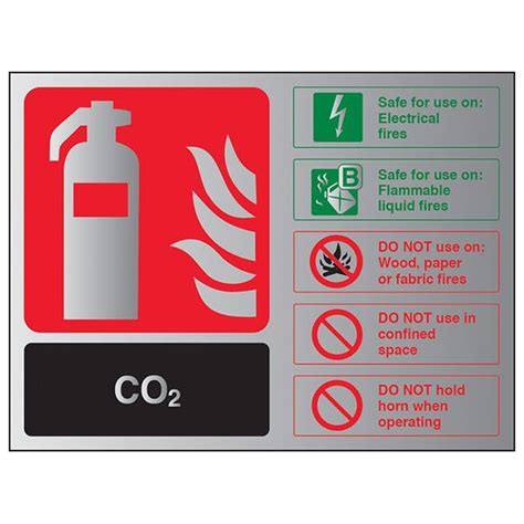 Co2 Fire Extinguisher Landscape Aluminium Effect Fire