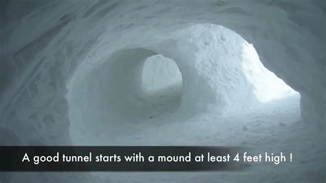 How To Make A Great Snow Tunnel Youtube