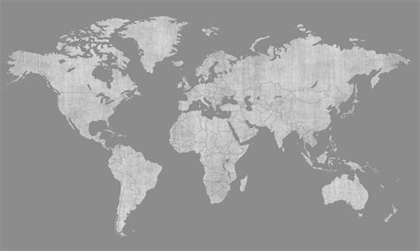 Map Of The World Gray Direct Map