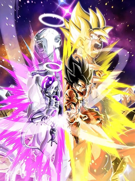 Lr Goku And Frieza Super Saiyan Dragon Ball Z Dokkan Battle Wallpaper