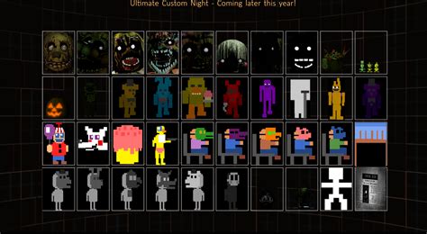 Fnaf Ultimate Custom Night Controls