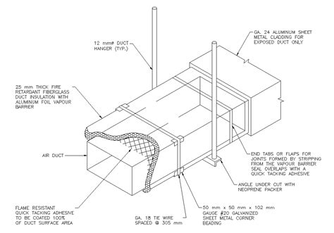 Duct Detail Cad Drawing Is Given In This Cad File Download This Cad