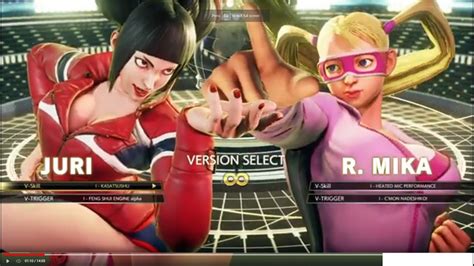 Street Fighter V Juri Vs R Mika Youtube