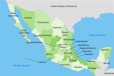 Filemexico Map Englishsvg Wikimedia Commons