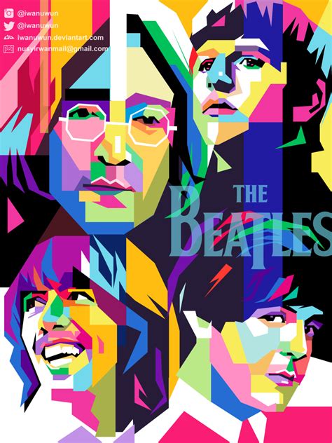 The Beatles On Wpap Beatles Pop Art Pop Art Posters Beatles Poster