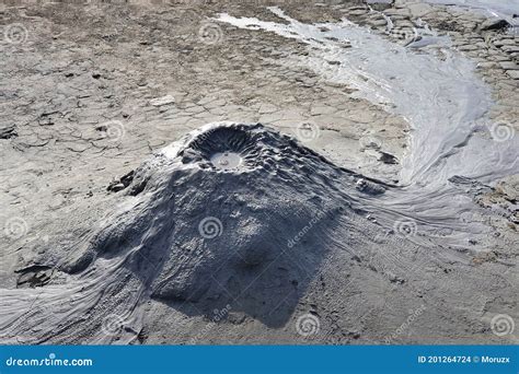 Mud Volcanoes In Buzau Romania Vulcanii Noroiosi Stock Photo Image