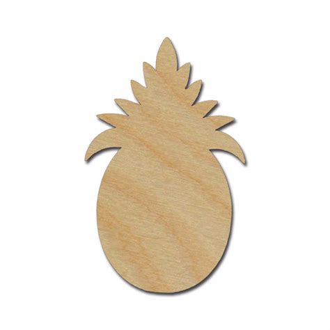 Pineapple Shape Unfinished Wood Cutout Variety of Sizes | Artistic ...