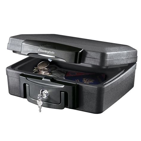 Sentrysafe 017 Cu Ft Keyed Fire Resistant Waterproof Chest Safe At