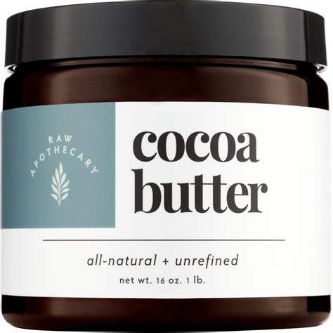 Raw Apothecary All Natural Cocoa Butter 16 Ounces
