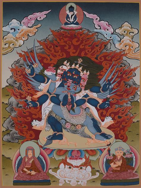 Vajrakilaya Brocadeless Thangka Exotic India Art