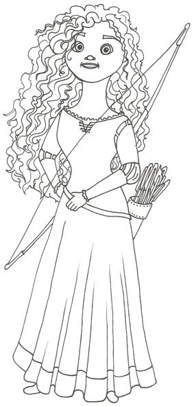 In this awesome coloring page, princess merida is climbing a high cliff called the crone's tooth! Disney Movie Princesses: Merida Coloring Pages