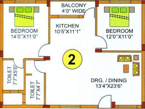 1144 Sq Ft 2 Bhk Floor Plan Image Srusti Builders Elite Available For