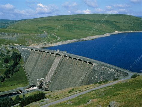 Claerwen Dam And Reservoir Elan Valley Mid Wales Stock Image T826