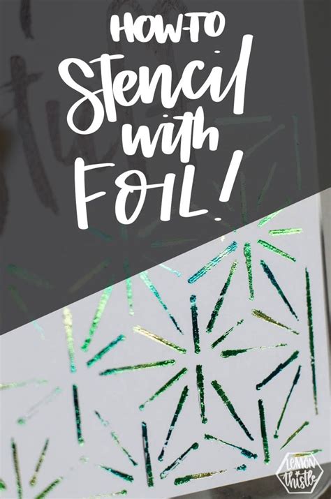 How To Trace And Stencil With Foil Stencils Tutorials Stencils Deco
