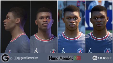 Gabri Facemaker On Twitter NEW FIFA FACE Nuno MENDES Face