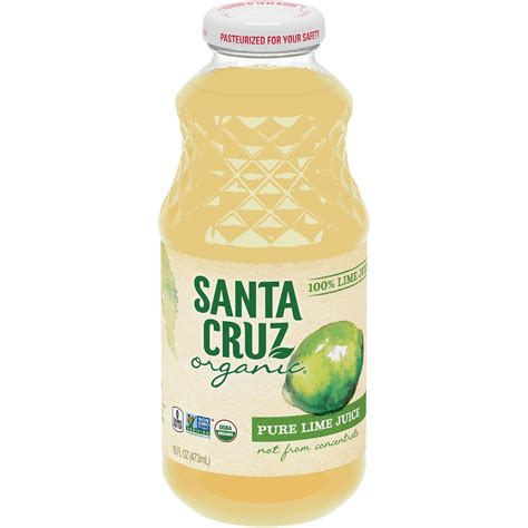 Information and statements regarding dietary supplements have not been evaluated by the food and drug administration and are not intended to diagnose, treat, cure, or prevent any disease. Santa Cruz Organic® 100% Lime Juice - SmartLabel™