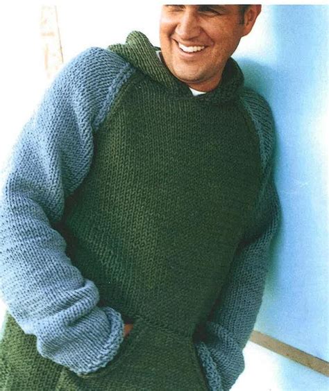 Pin By Jill Rutherford On Mens Knits Hooded Sweater Pattern Mens