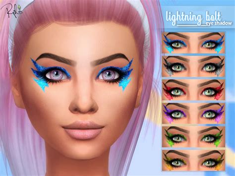 Lightning Bolt Eyeshadow By Robertaplobo At Tsr Sims 4 Updates