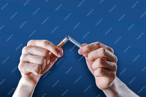 Premium Photo The Tobacco Addiction Concept Quit And Stop Nicotine