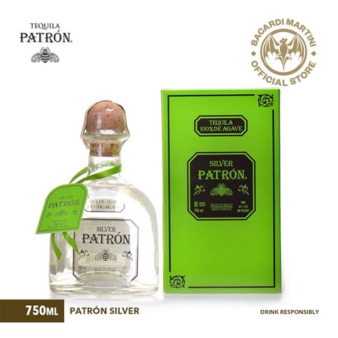 Patron Silver Tequila 750ml 40 Abv Spirit Distilled And Aged In