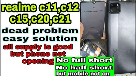 Realme C11 Rmx2185 Mobile Dead Solution Realme C12 C15 C20 C21model