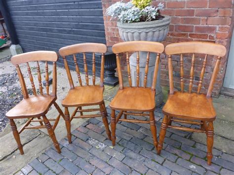 Buy vintage 50's, 60's kitchen table and chairs at furniture trader. Antique Farmhouse Kitchen Dining Chairs | 252600 | Sellingantiques.co.uk