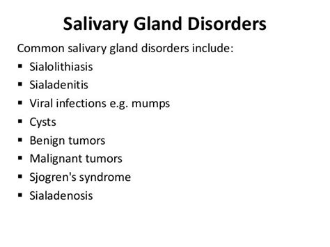 Salivary Gland Disorders 1
