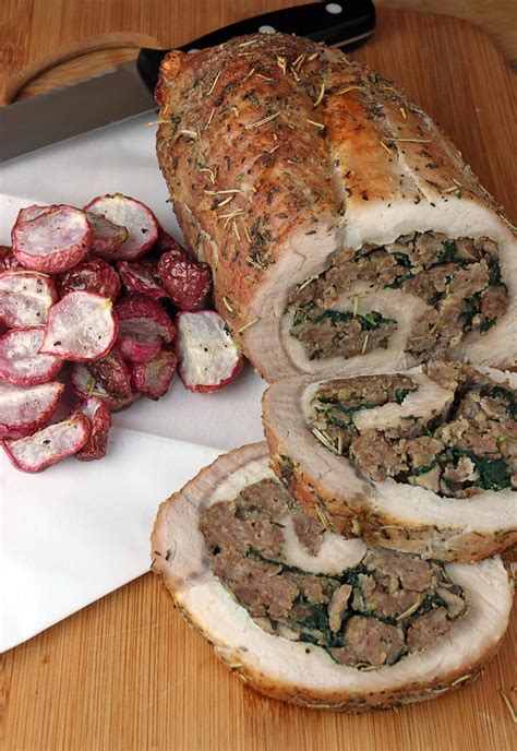 Keeps the liquids the pork releases from ending up on the bottom of the oven and. Stuffed Pork Tenderloin and Roasted Radish | Ruled Me