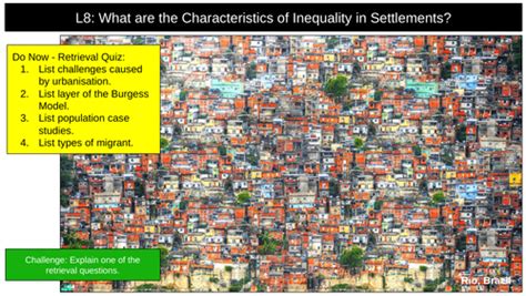 favelas urban inequality teaching resources