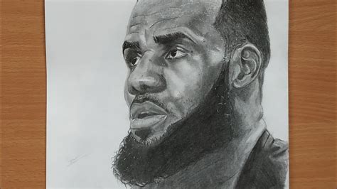 Drawing Lebron James🏀 Time Lapse Realistic Sketch Youtube