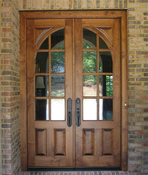 French Country Double Entry Doors Give Charming