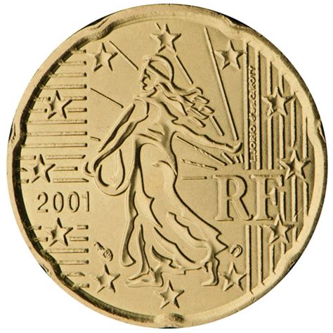 France 20 Cent 2001 Pieces Eurotv Le Catalogue En Ligne Des Monnaies