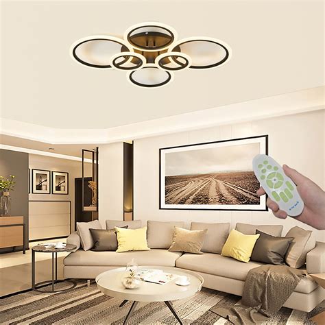 Buy Fbfc Modern Led Ceiling Light 72w Led Ceiling Lamp 6 Rings