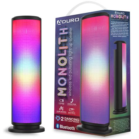 Aduro Led Bluetooth Speaker With Pulsating Lights Wireless Color