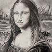 Graphite drawing Mona Lisa | Mona lisa portrait, Portrait sketches, Da ...