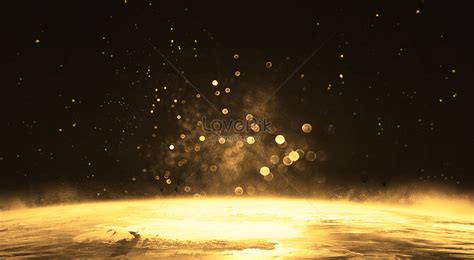 Atmospheric Black Gold Background Backgrounds Image