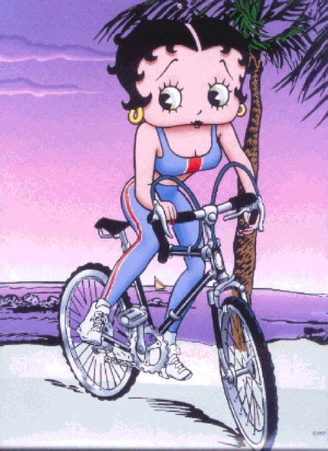 Bb Blue Workout Suit Bicycle Betty Boop Betty Boop Posters