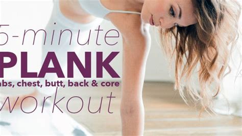 5 Minute Almost No Work Plank Workout Eat Fit Fuel